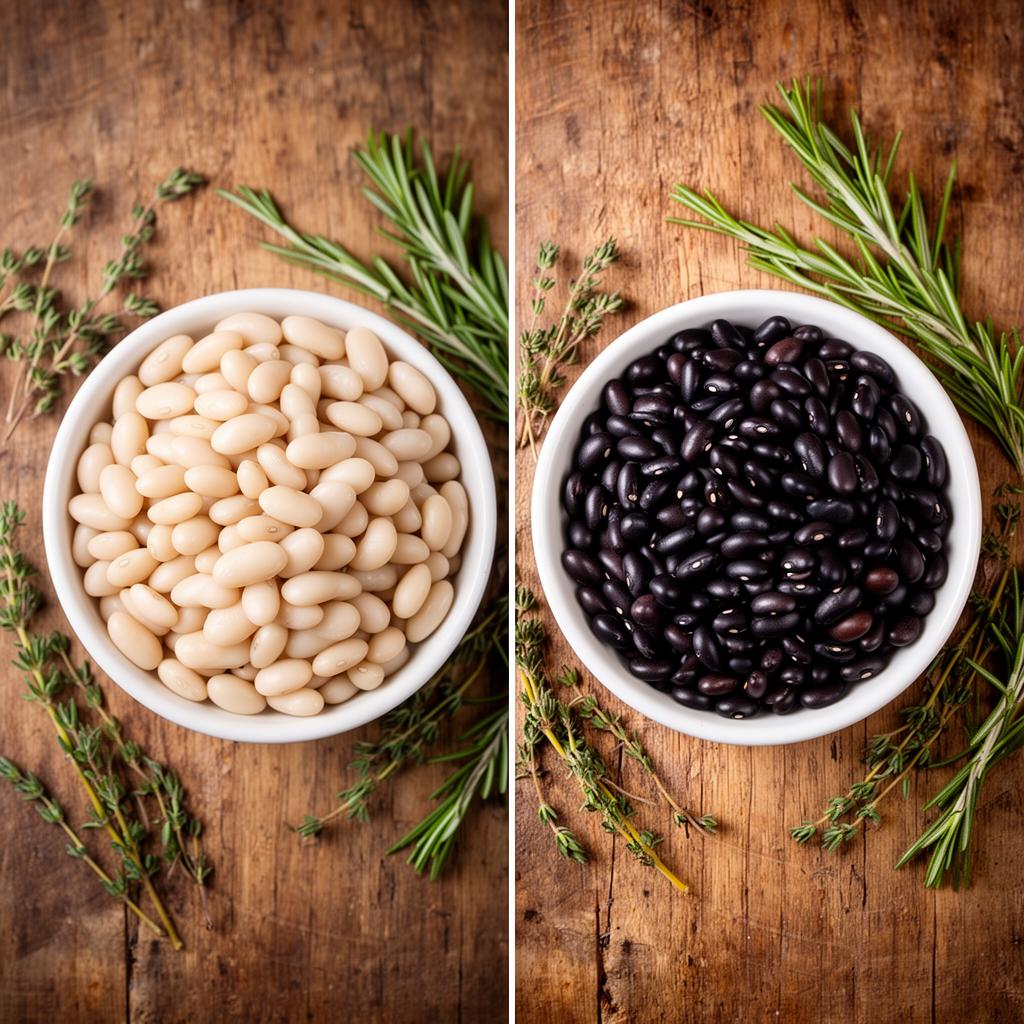 Fasole alba versus fasole neagra: combustibil metabolic si densitate de micronutrienti