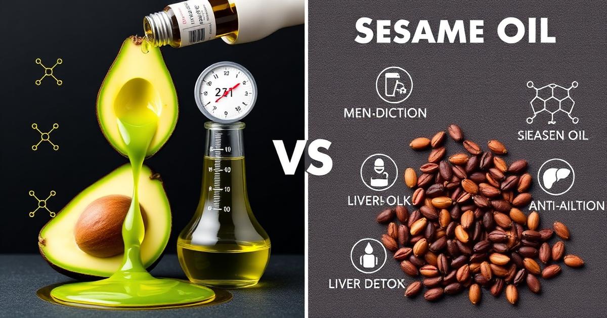 Avocado Oil vs. Sesame Oil: Lipid Profile and Restorative Capacity