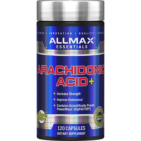 AllMax Nutrition Arachidonic Acid+ заден изглед на етикета