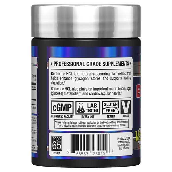 AllMax Berberine HCL предна опаковка, професионален клас добавки, веган