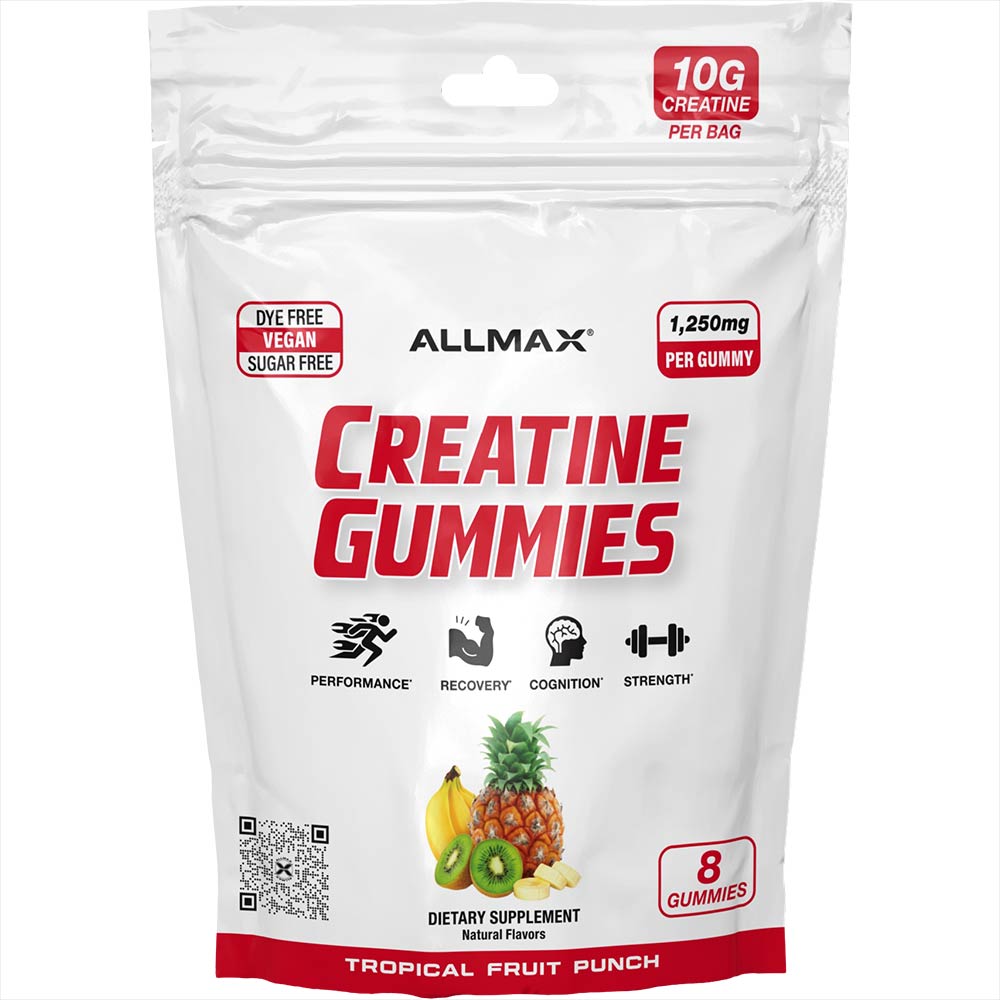 AllMax Nutrition Allmax Creatine Gummies, единична опаковка аромат Тропически плодов пунш