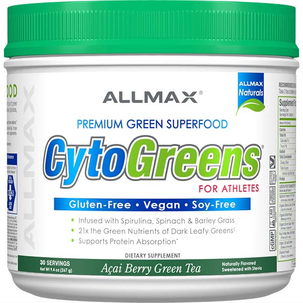 Allmax Nutrition Allmax CytoGreens Super Green Powder, хранителна таблица