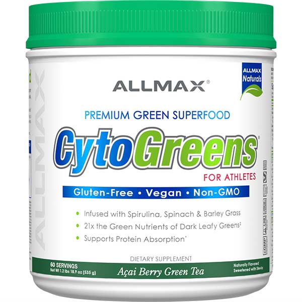 Allmax Nutrition Allmax CytoGreens Super Green Powder, хранителна таблица