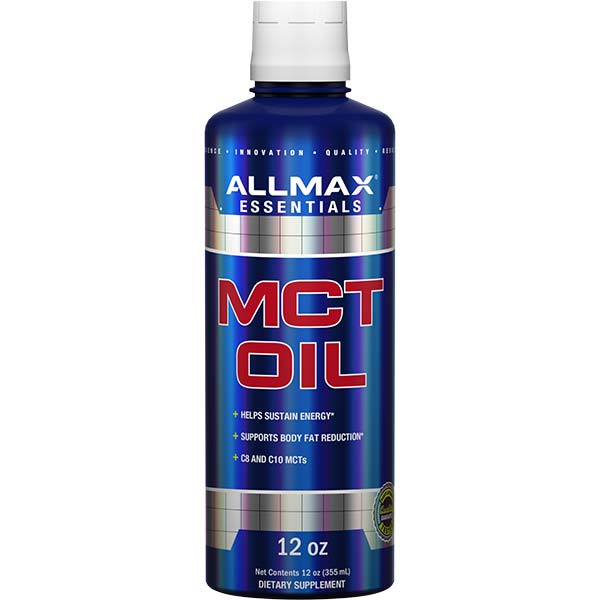 AllMax Nutrition Allmax MCT Oil заден изглед на опаковката