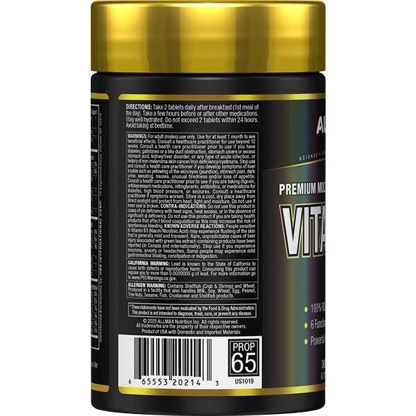 AllMax Nutrition Allmax Vitaform Men: Men's Multivitamin информация за употреба