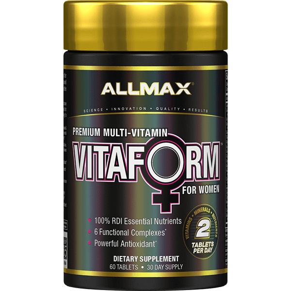 Allmax Vitaform: Multivitamin Supplement for Women, преден изглед на етикета