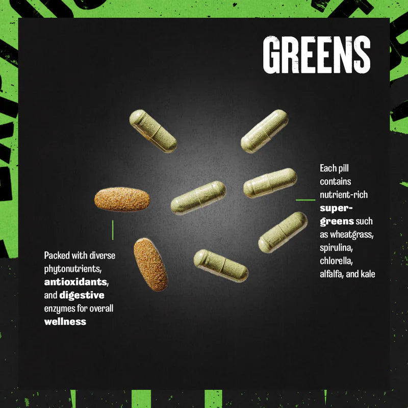 Animal Daily Greens – зелени храни в капсули, 30 пакетчета