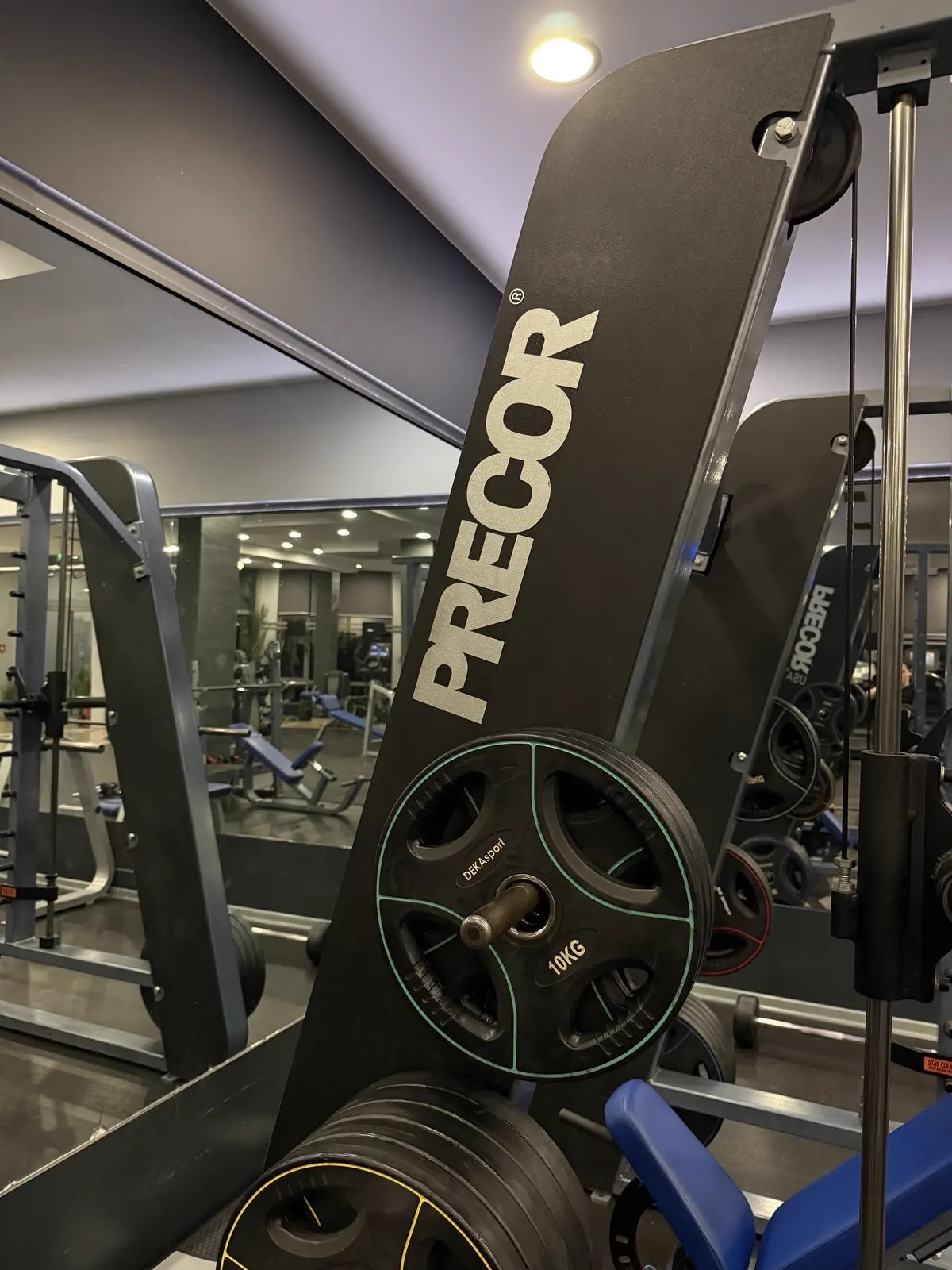 Силова станция Precor с гумирани дискове Dekasport 10 kg