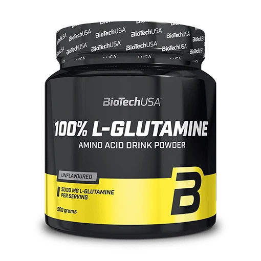 Опаковка BioTech USA 100% L-Glutamine drink powder 500 г