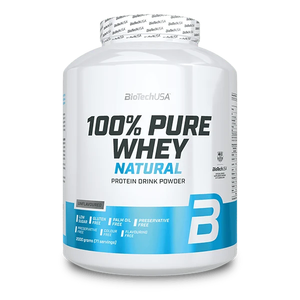 Опаковка на BioTech USA 100% Pure Whey Natural - 2000 g