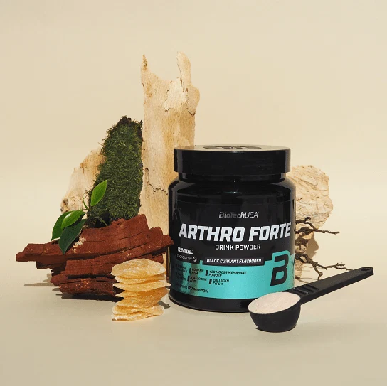 Две опаковки BioTech USA Arthro Forte drink powder, черен касис и тропически плодове, заедно