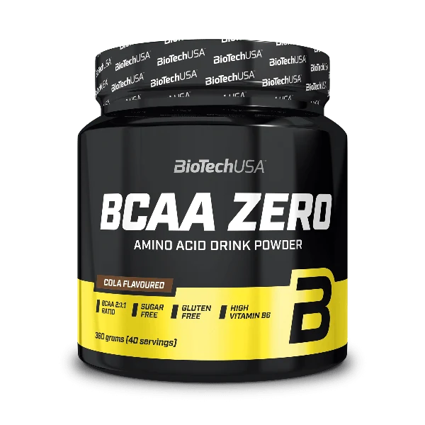 BioTech USA BCAA ZERO – близък план на етикета с информация