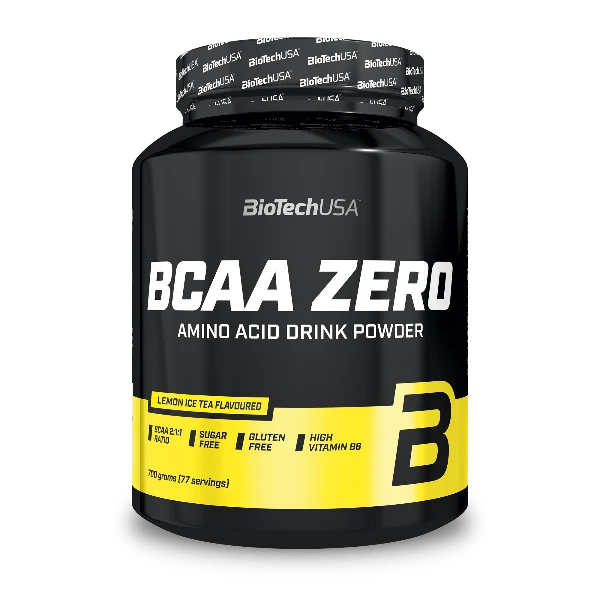 Опаковка на BioTech USA BCAA ZERO amino acids 700 g с вкус на синьо грозде