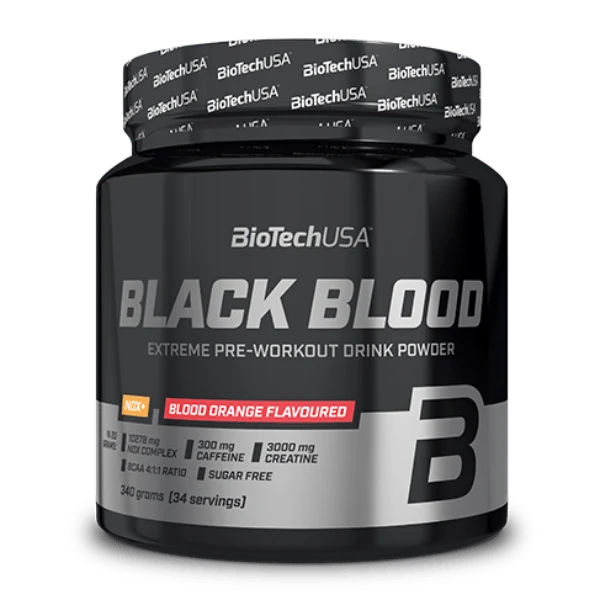 BioTech USA Black Blood NOX+ прах с лъжичка и готов за смесване