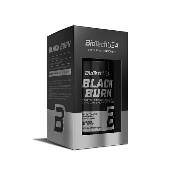 BioTech USA Black Burn - предна опаковка с 90 мегакапсули