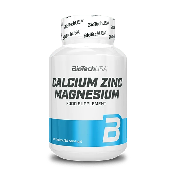 BioTech USA Calcium Zinc Magnesium - опаковка от 100 таблетки