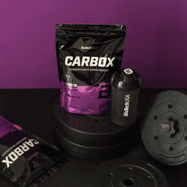 Опаковка BioTech USA Carbox 1000g без вкус, с информация за състава и хранителните стойности