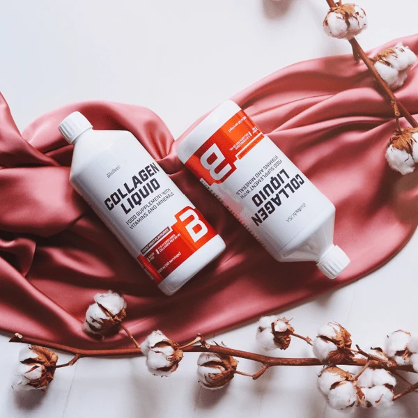 Продуктова снимка на BioTech USA Collagen Liquid, подчертаваща течната форма и лесен прием
