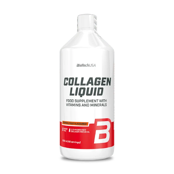 BioTech USA Collagen Liquid в опаковка от 1000 мл, вкус горски плодове, на преден план