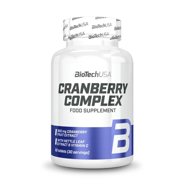 BioTech USA Cranberry Complex - опаковка с червени боровинки и листа от коприва