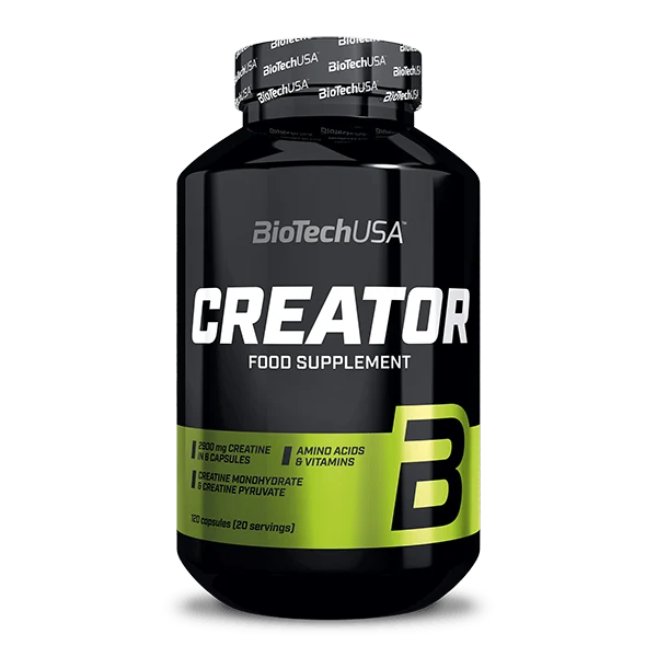 Опаковка на BioTech USA CreaTor - 120 капсули, креатинова добавка