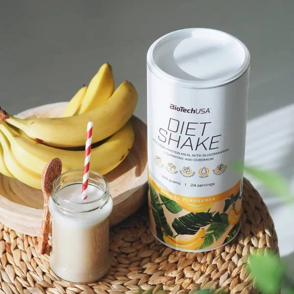 BioTech USA Diet Shake - 720 г, опаковка с вкус Ягода