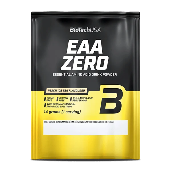 BioTech USA EAA ZERO 14g – опаковка с вкус прасковен студен чай