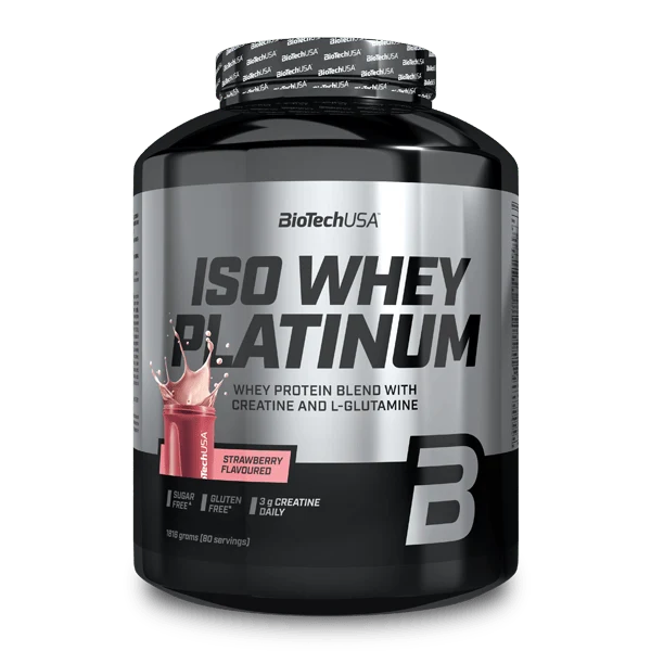 BioTech USA Iso Whey Platinum - Опаковка с вкус Ягода