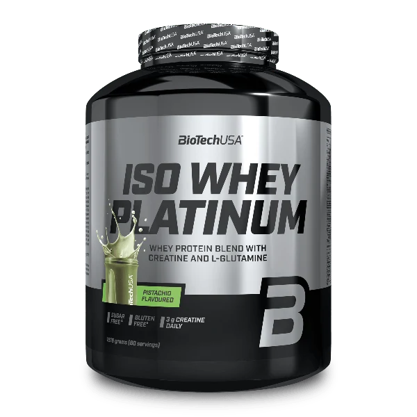 BioTech USA Iso Whey Platinum - Опаковка с вкус Шамфъстък