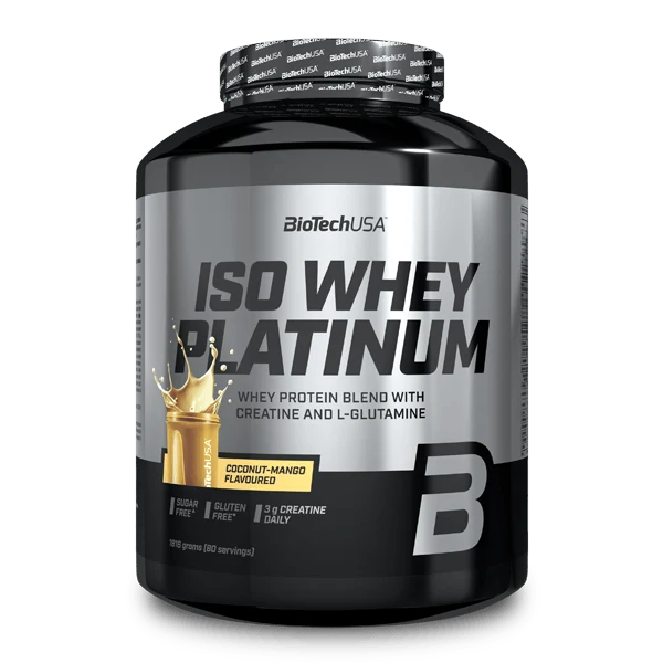 BioTech USA Iso Whey Platinum - Опаковка с вкус Кокос-манго