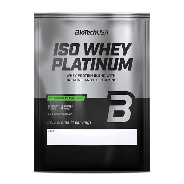 BioTech USA Iso Whey Platinum - 22,5 g с вкус на шамфъстък