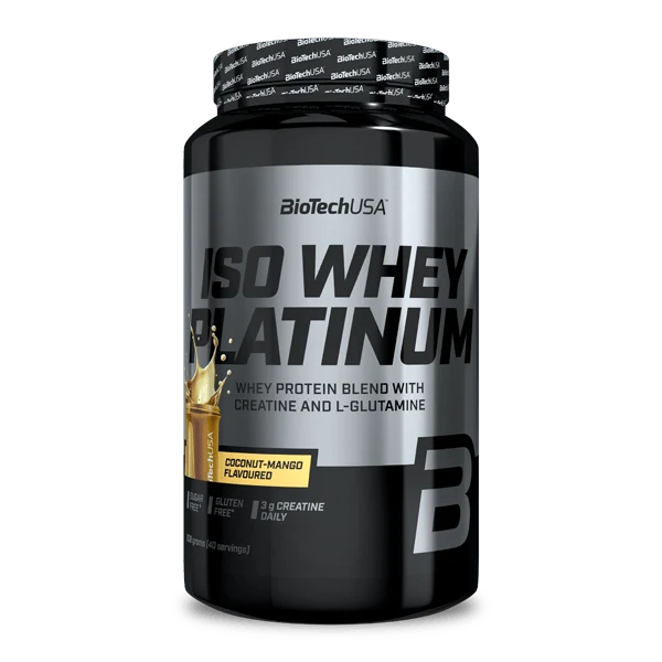 BioTech USA Iso Whey Platinum 908 g с вкус на кокос и манго
