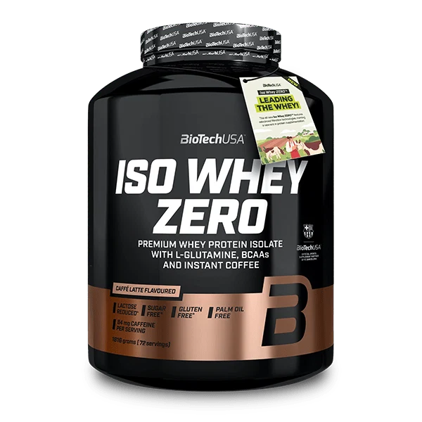 BioTech USA Iso Whey Zero 1816 г Caffé latte - опаковка на продукт