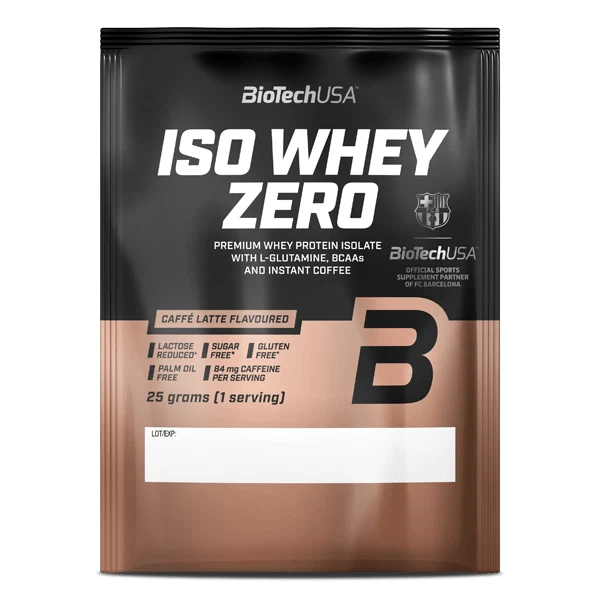 BioTech USA Iso Whey Zero Кафе лате 25 гр. - опаковка
