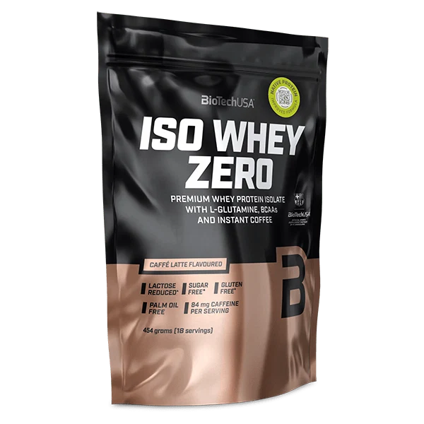BioTech USA Iso Whey Zero - 454 г с вкус на Caffé latte