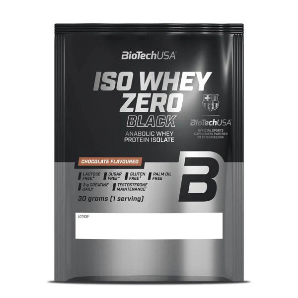 BioTech USA Iso Whey Zero Black 30 g опаковка с вкус шоколад