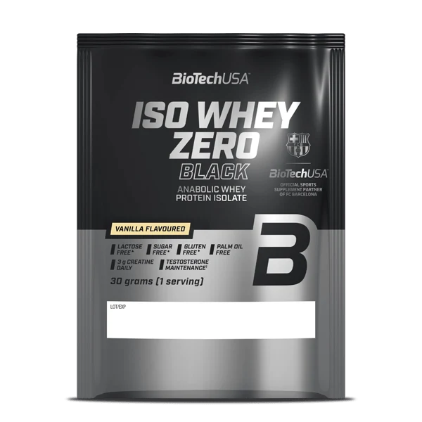 BioTech USA Iso Whey Zero Black 30 g опаковка с вкус ванилия