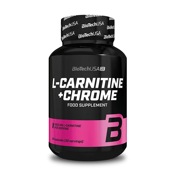 Опаковка на BioTech USA L-Carnitine + Chrome - 60 капсули