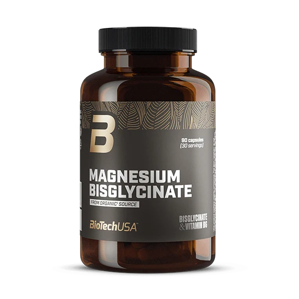 Опаковка BioTech USA Magnesium Bisglycinate - 90 капсули