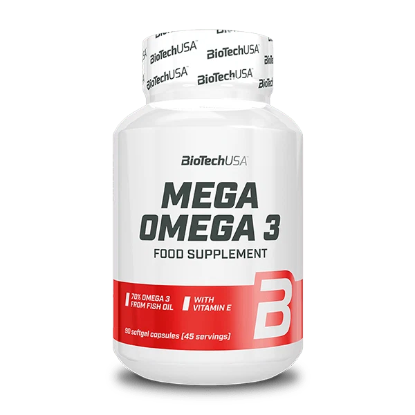 BioTech USA Mega  Omega 3 - 90 softgel capsules
