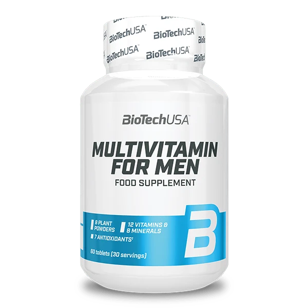 Опаковка BioTech USA Multivitamin for Men - 60 таблетки