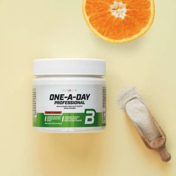 BioTech USA One-A-Day Professional на бял фон, показващ марката и продукта