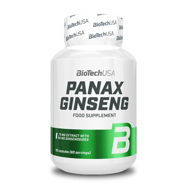 BioTech USA Panax Ginseng - опаковка с 60 капсули