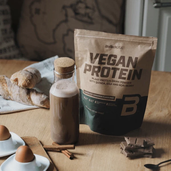 BioTech USA Vegan Protein 500g с вкус ванилов кекс, опаковка