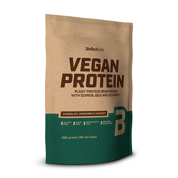 BioTech USA Vegan Protein 500g с вкус шоколад-канела, опаковка