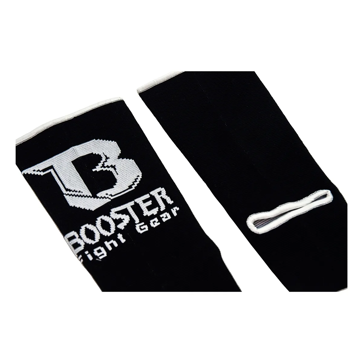 Протектори за глезен Booster AG PRO BLACK, изглед отпред, показващ логото на марката.
