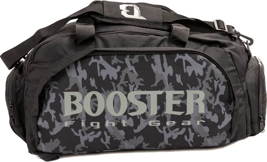 Сак Booster B-Force Duffle Large Camo, показан отстрани, с акцент върху страничния джоб