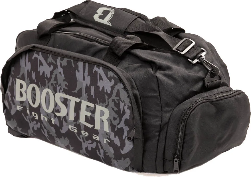 Сак Booster B-Force Duffle Large Camo в черен цвят, представен отпред