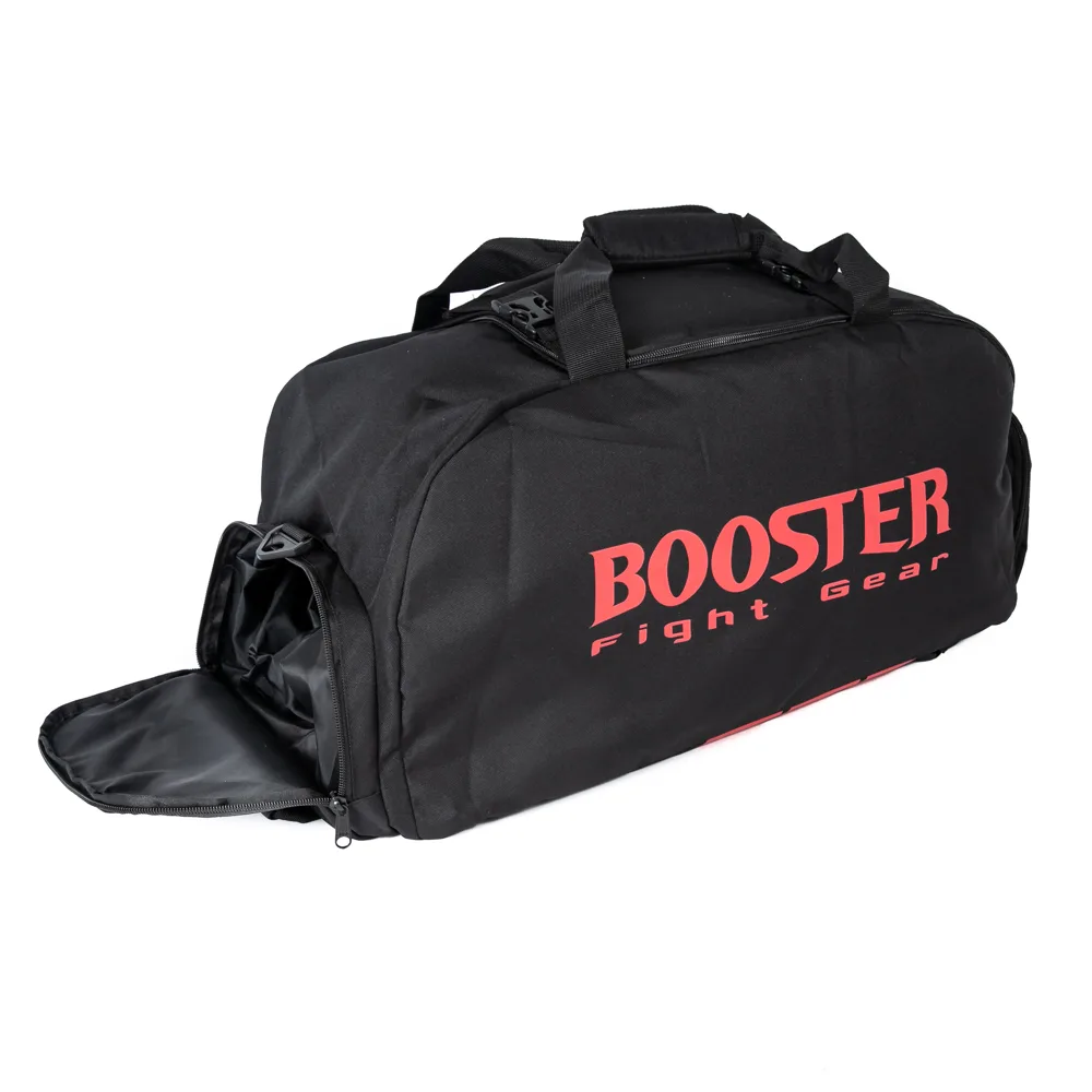 Сак Booster B-Force Duffle Large Red, детайл на цип и материя
