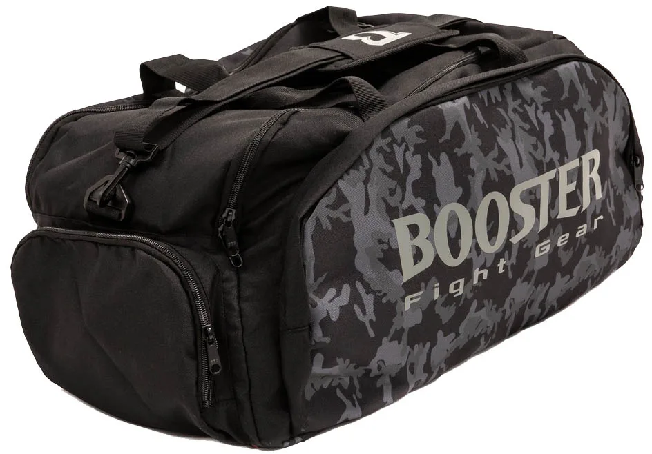 Горна част на сака Booster B-Force Duffle Small Camo, показваща основния цип